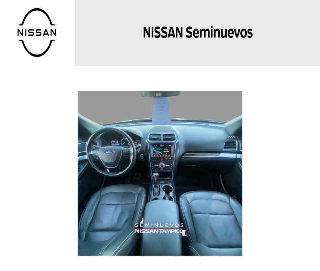 2018 Ford EXPLORER 5 PTS LIMITED V6 TA AAC AUT PIEL CAMARA REVERSA DVD GPS SYNC